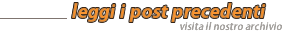 Leggi i post precedenti