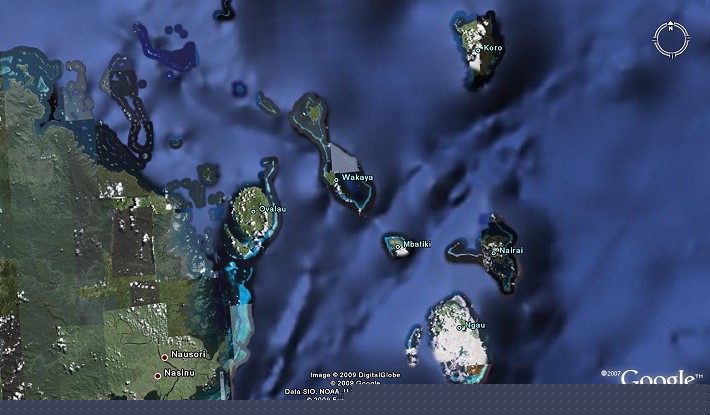 Le Lomaiviti (da Google Earth)